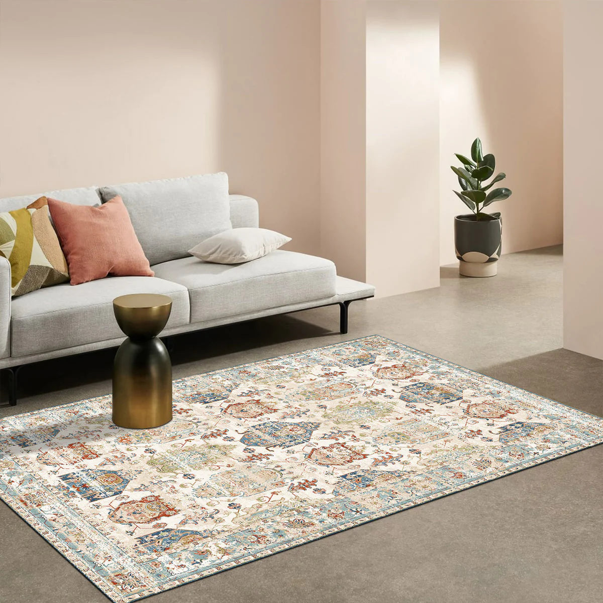 Washable Rugs - Vintage Prasino