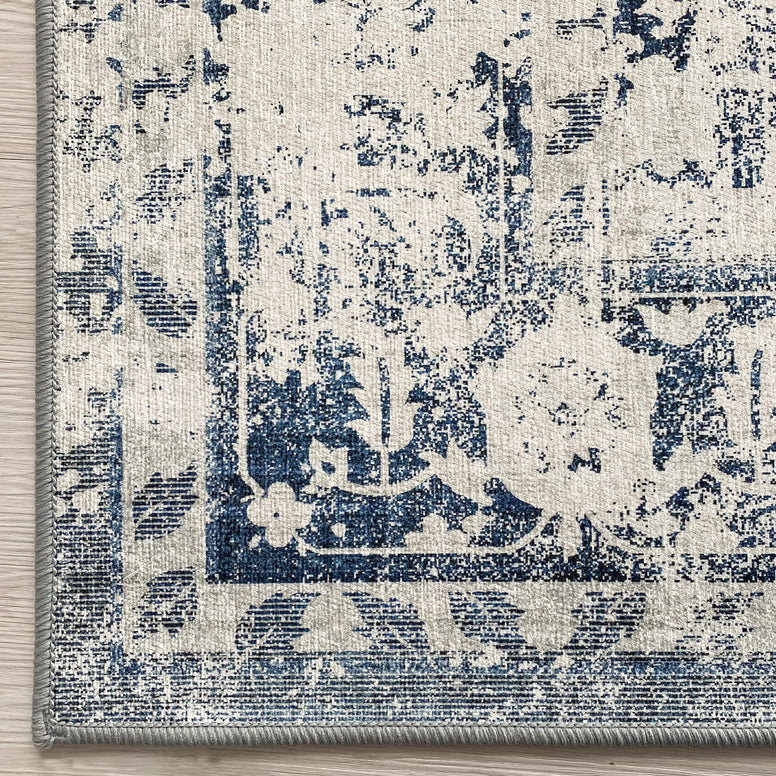 Washable Rugs - Vintage Cyan