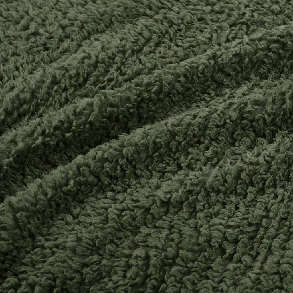 Winter Cottage Berber Blanket, Green