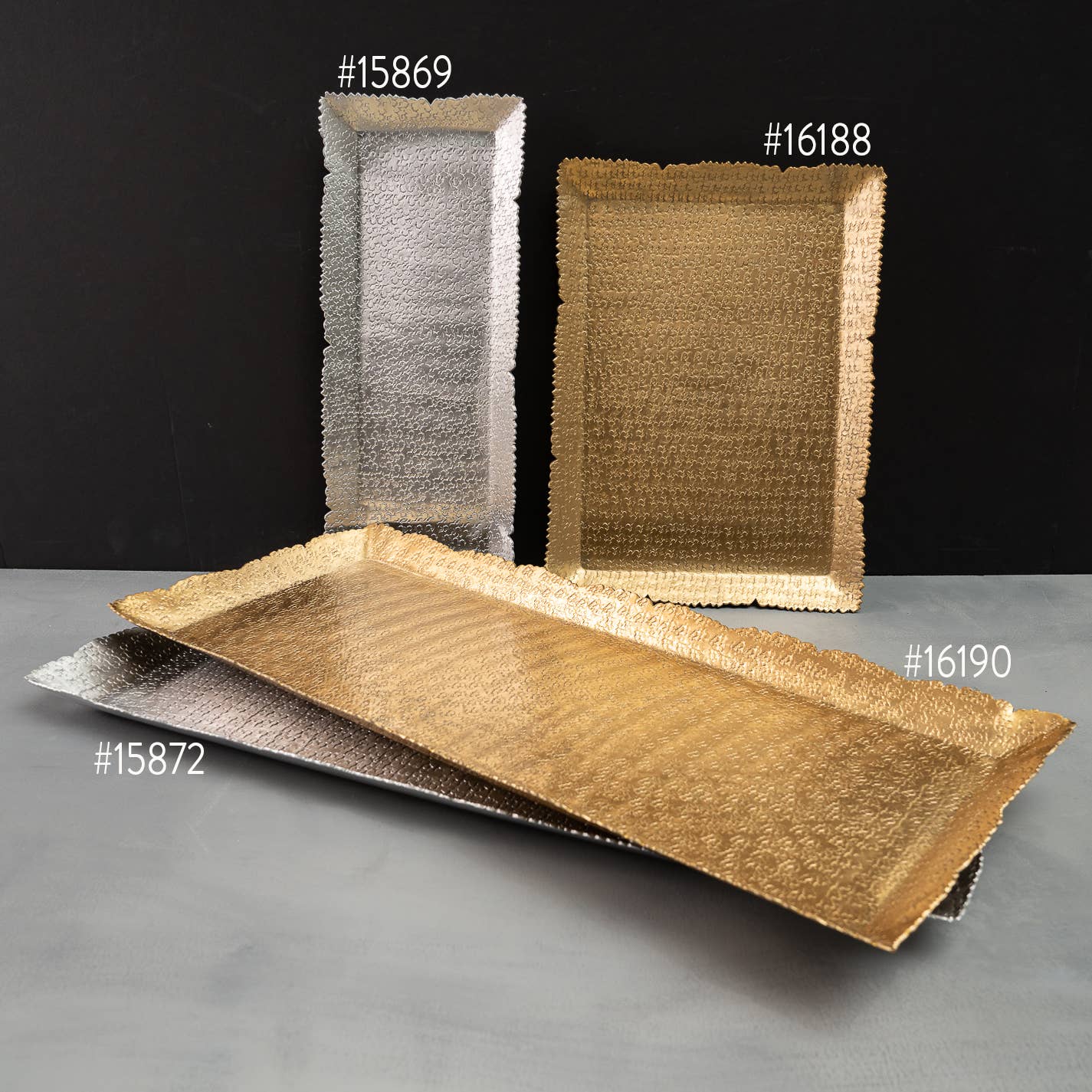 Silver Hammered Cutting Tray