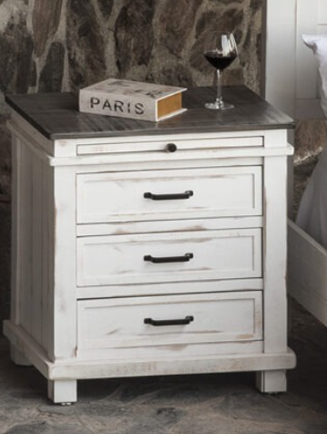Midnight White Nightstand
