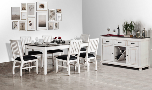 Midnight White Dining Set