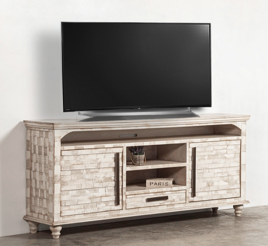 Toledo Rustic Bone TV Stand