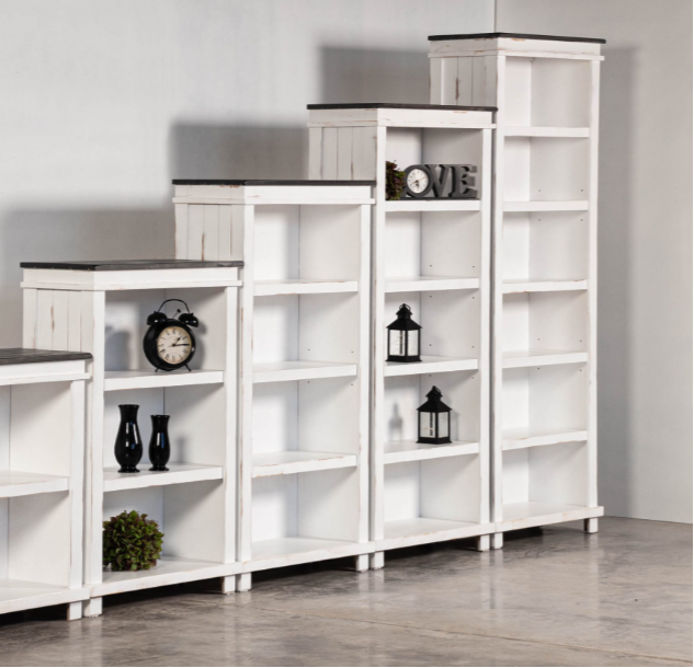 Midnight White Bookcase