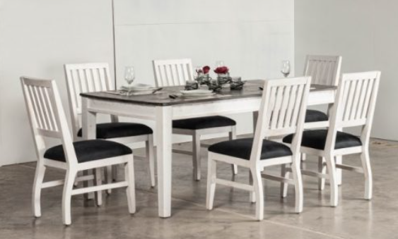 Midnight White Dining Set