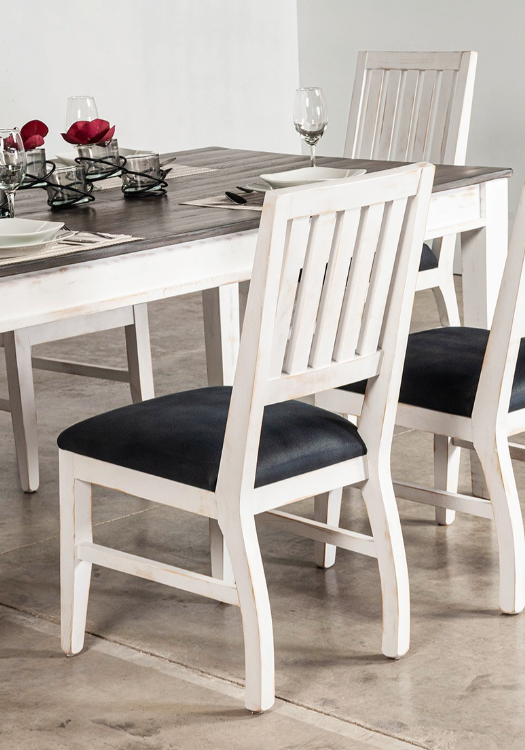 Midnight White Dining Set