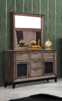 Florida Ash Dresser + Mirror
