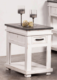 Midnight White Accent Tables