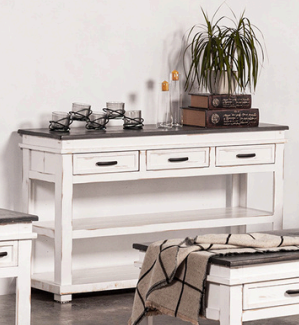 Midnight White Accent Tables