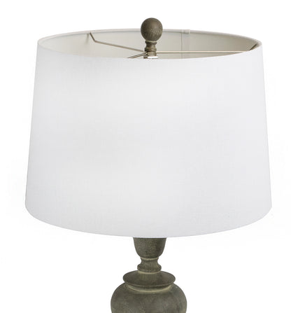 30" Polyresin Table Lamps w/ Acid Paloma Finish