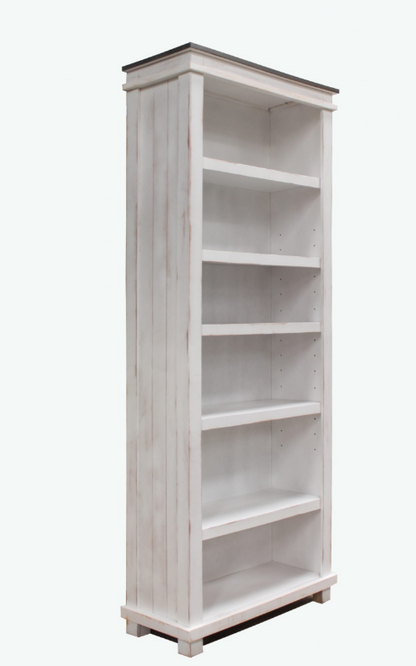Midnight White Bookcase