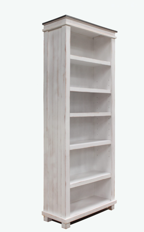 Midnight White Bookcase