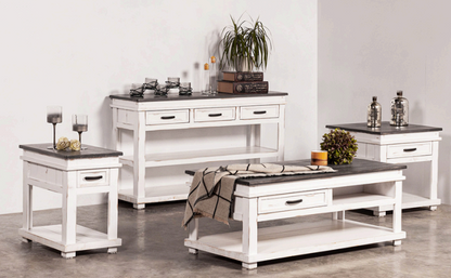 Midnight White Accent Tables
